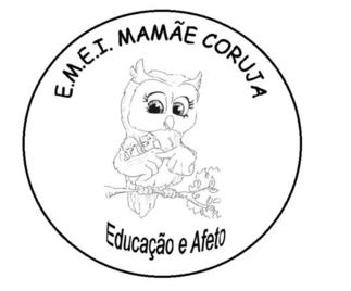 Logo da Escola Municipal de Educao Infantil Mame Coruja. Educao e Afeto.